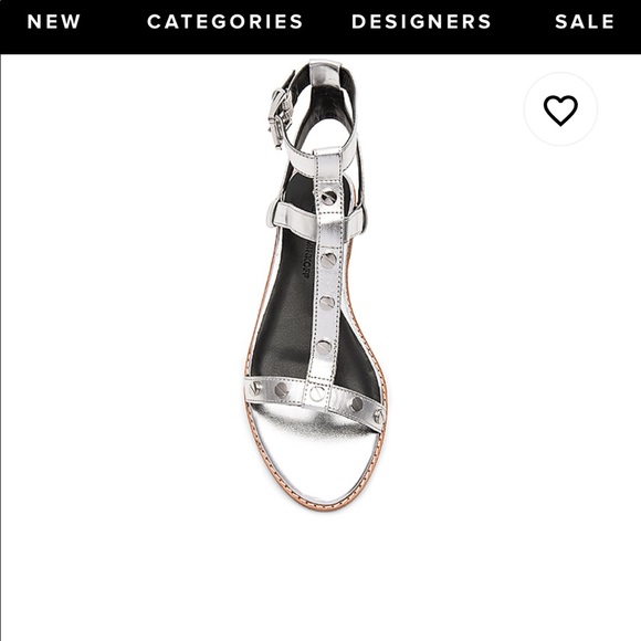 REBECCA MINKOFF SANDY NAILHEAD SANDALS - Picture 6 of 6